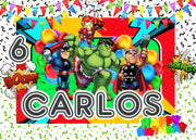 Banner para Fiesta - GB-011 SUPER HEROES